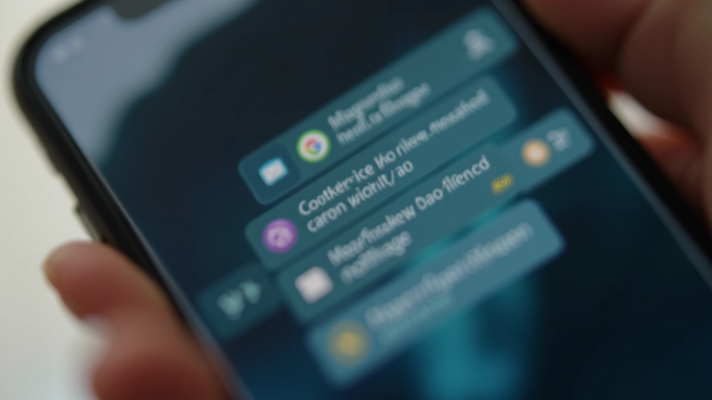 Nahaufnahme eines Smartphones mit mehreren ungelesenen Benachrichtigungen und roten Benachrichtigungsbadges auf verschiedenen Apps