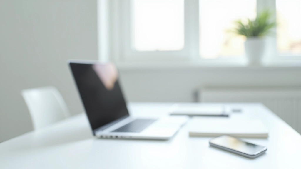 Modernes, minimalistisches Büro mit bewusster Technologienutzung